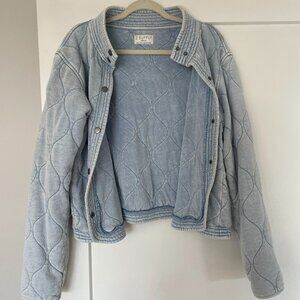 Z Supply Light Blue Quilted Jacket